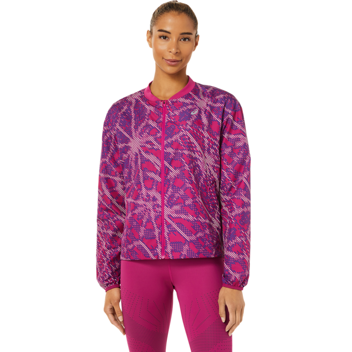 Asics SAKURA AOP JACKET, ženska jakna za trčanje, roza Intersport