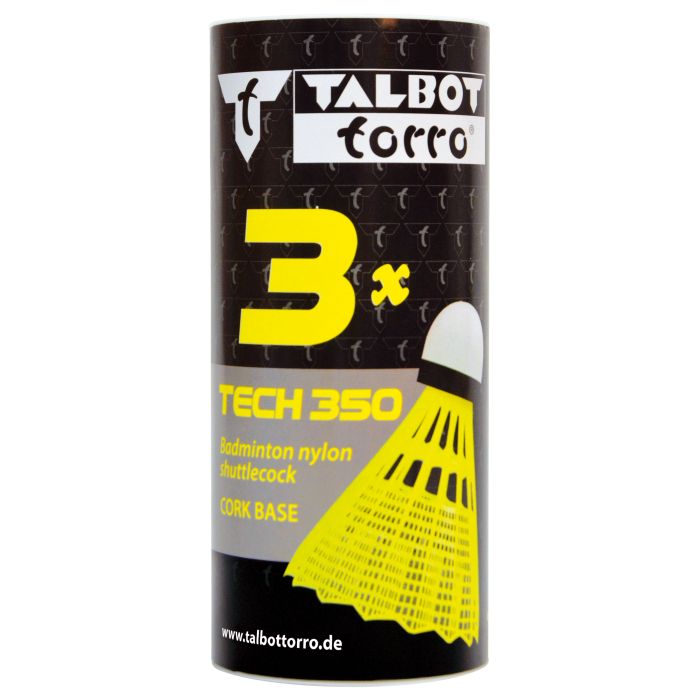 Talbot Torro TECH 350 NYL FAST 3/1, loptica za badminton, žuta