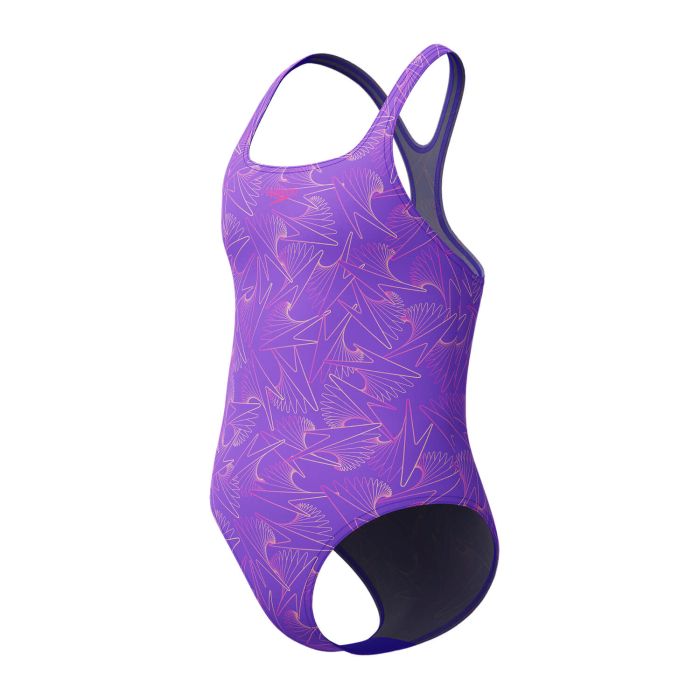 Speedo HYPRBM ALV MDLT 1PC JF, dječiji kupaći kostim jednodjelni, ljubičasta