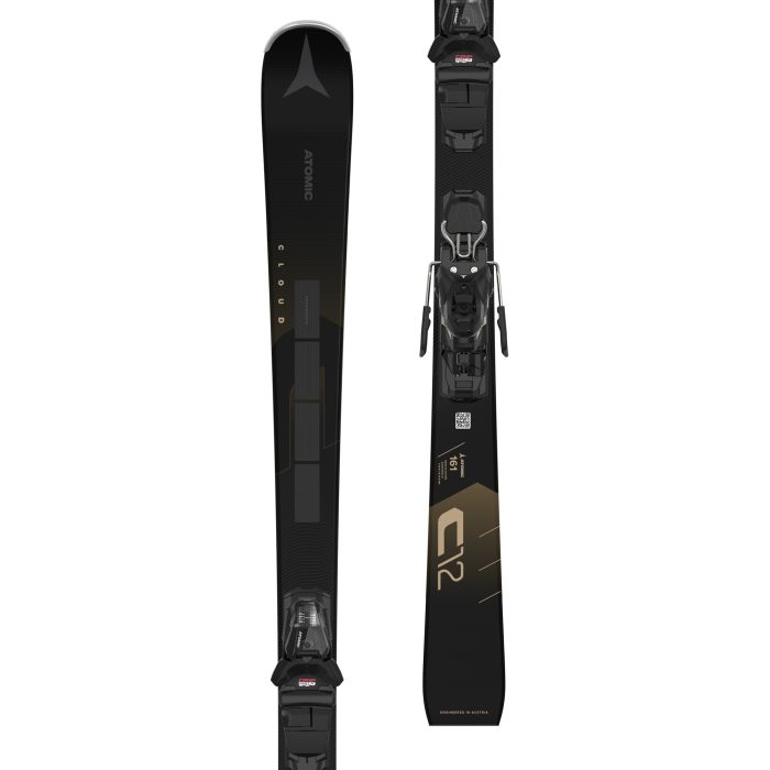 Atomic CLOUD C12 RVSK C LT + M 10 GW, set ženski race skija, crna