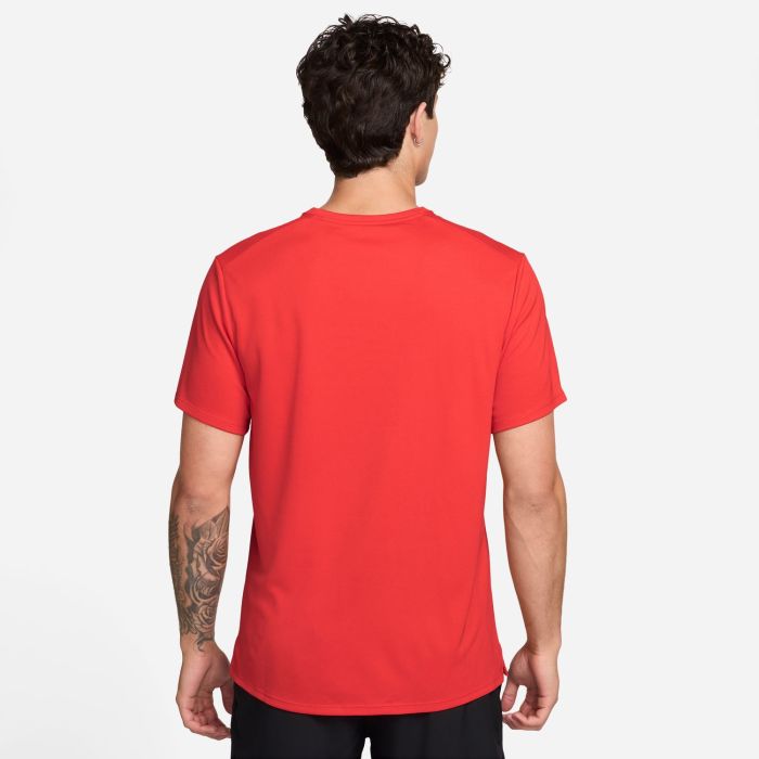 Nike M NK DF UV MILER SS, muška majica za trčanje, crvena