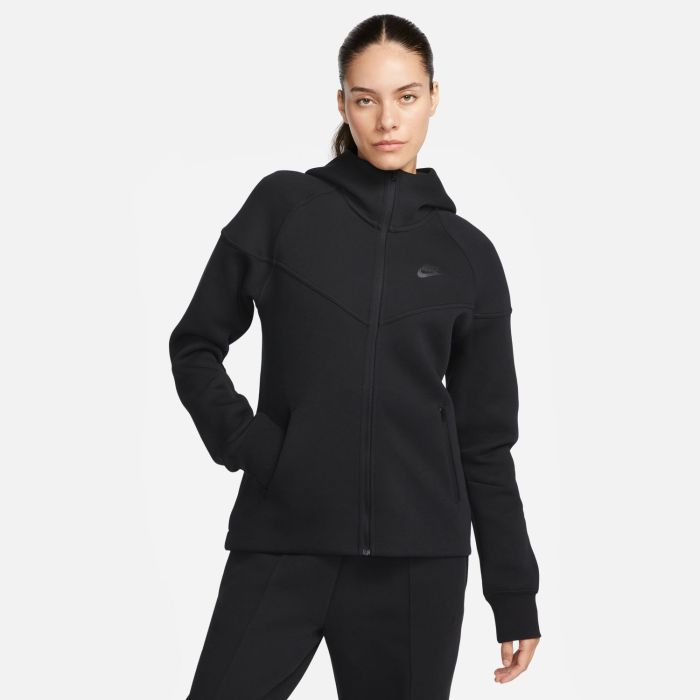 nike dukserica w nsw tch flc wr hoodie fz