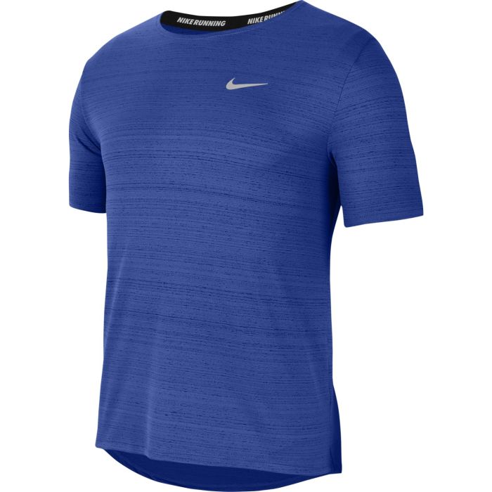 Nike M NK DF MILER TOP SS mu ka majica za tr anje plava Intersport