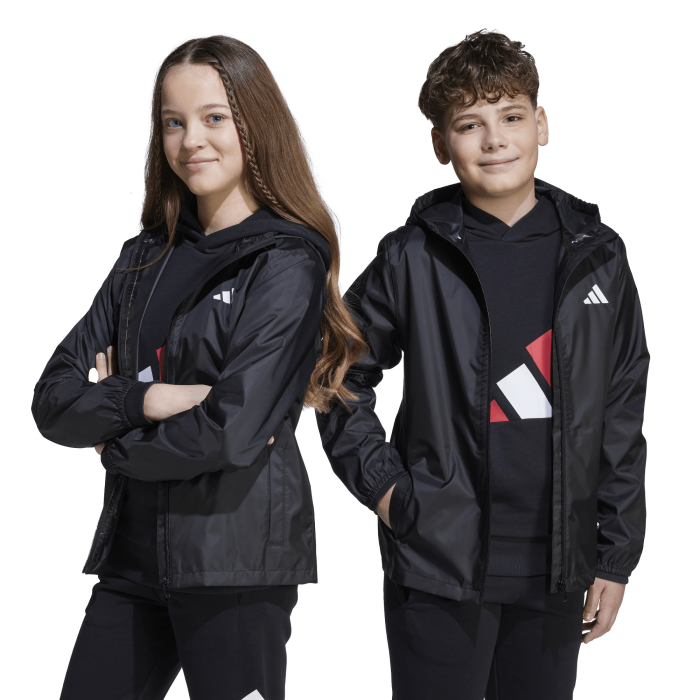 Adidas J RAIN JKT, dječija jakna, crna