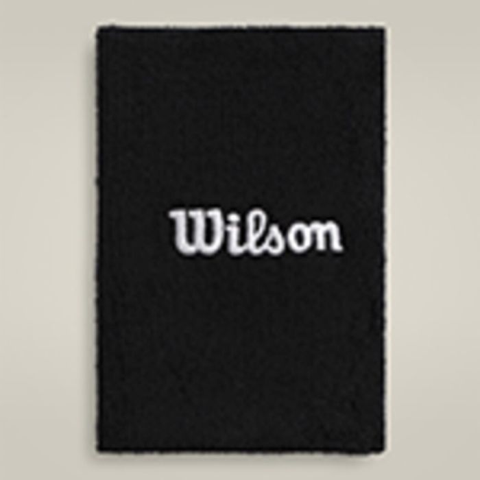 Wilson WIDE TERRY WRISTBAND, znojnica za zglob, crna