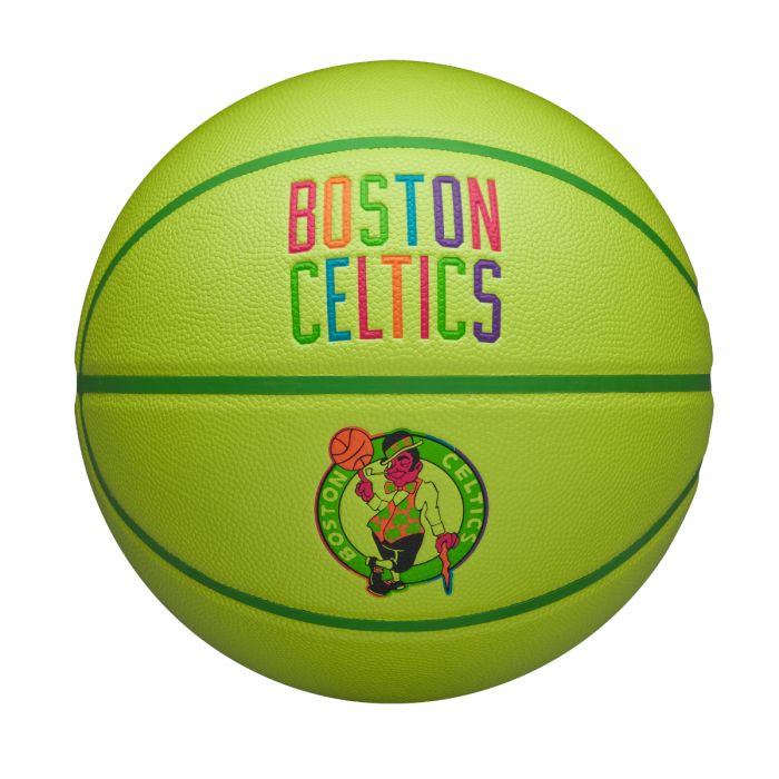 Wilson NBA TEAM NEON BOSTON CELTICS, košarkaška lopta, zelena