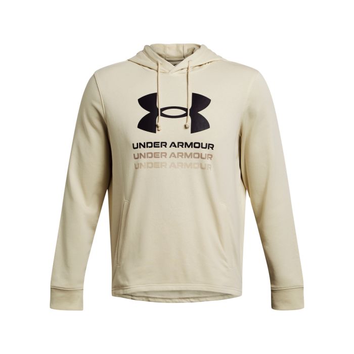 Under Armour RIVAL TERRY GRAPHIC HOOD, muški pulover, smeđa