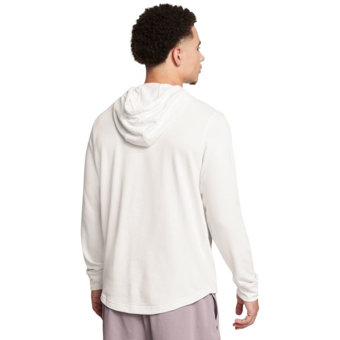 Under Armour RIVAL TERRY GRAPHIC HOOD, muški pulover, bijela