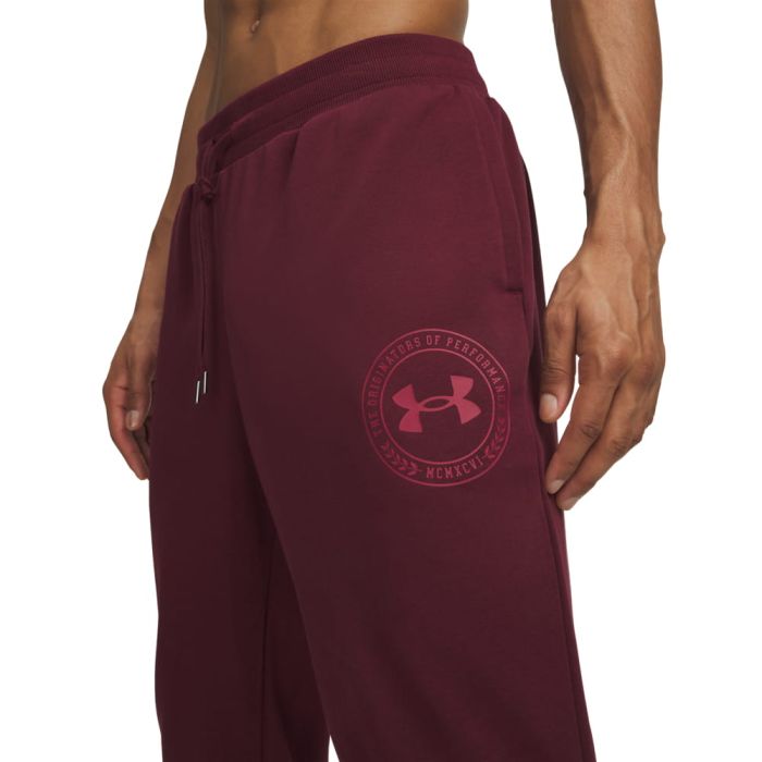 Under Armour RIVAL LW GRAPHIC JOGGER, muške hlače, crvena