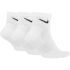 Nike U NK EVERYDAY CUSH ANKLE 3PR, muške čarape za fitnes, bijela