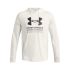 Under Armour RIVAL TERRY GRAPHIC HOOD, muški pulover, bijela