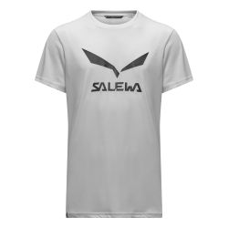 Salewa SOLIDLOGO DRY M T-SHIRT, muška majica za planinarenje, bijela