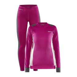 Craft CORE DRY BASELAYER SET W, donji veš žensko set, roza