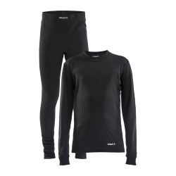 Craft CORE DRY BASELAYER SET J, dječije donji veš set, crna