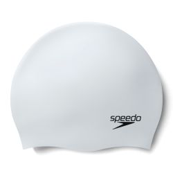 Speedo MOULDED SILC CAP AU, kapa za plivanje, bijela