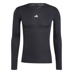 Adidas TF LS TEE, muška majica dugi rukav za fitnes, crna