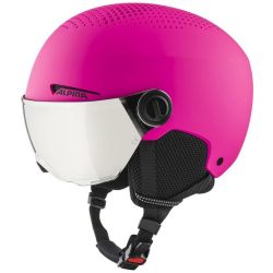 Alpina ZUPO VISOR Q-LITE, dječija ski kaciga, roza
