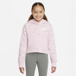 Nike SPORTSWEAR PRINTED FLEECE HOODIE, dječiji pulover, roza