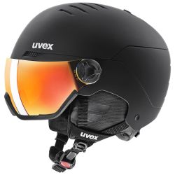 Uvex WANTED VISOR, skijaška kaciga, crna
