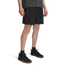 Under Armour TECH WOVEN WORDMARK SHORT, muške fitnes hlače, crna