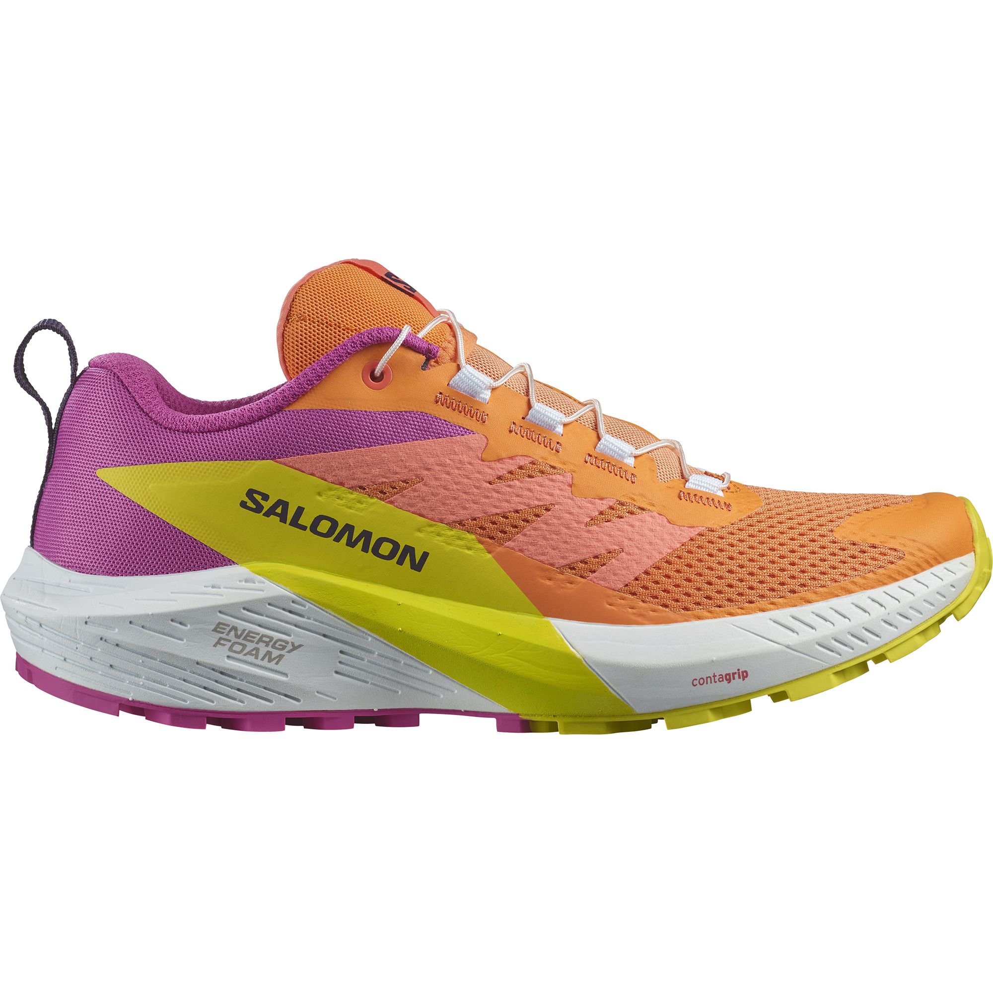 Salomon SENSE RIDE 5 W enske patike za trail tr anje narand asta Intersport