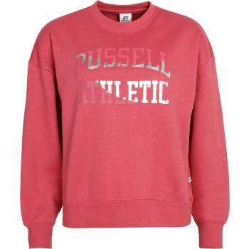 Russell Athletic CREWNECK SWEATSHIRT, ženski pulover, roza