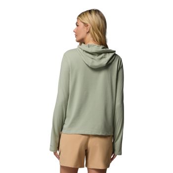 Columbia W EU SUN TREK LS HOODIE, ženski duks za planinarenje, zelena