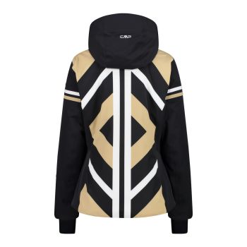 CMP WOMAN JACKET ZIP HOOD, ženska skijaška jakna, crna