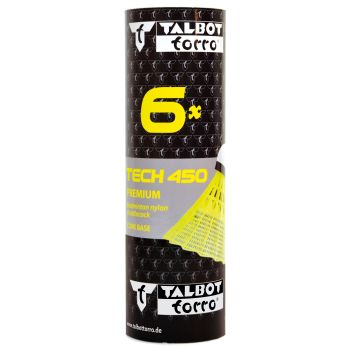 Talbot Torro TECH 450 PRM SLOW 6/1, loptica za badminton, žuta