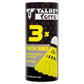 Talbot Torro TECH 350 NYL FAST 3/1, loptica za badminton, žuta