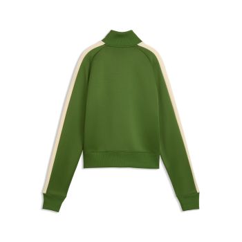 Puma T7 ALWAYS ON SHORT TRACK JACKET, ženski duks bez kapuljače, zelena