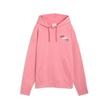 Puma ESS NATURE 2.0 COMFORT GRAPHIC HOODIE TR, ženski pulover, roza