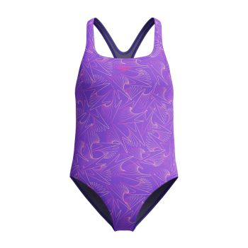 Speedo HYPRBM ALV MDLT 1PC JF, dječiji kupaći kostim jednodjelni, ljubičasta
