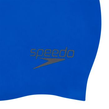 Speedo PLAIN MOULDED SILICONE CAP AU, kapa za plivanje, plava