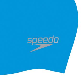 Speedo PLAIN MOULDED SILICONE CAP AU, kapa za plivanje, plava