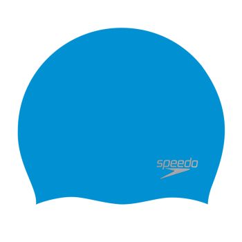 Speedo PLAIN MOULDED SILICONE CAP AU, kapa za plivanje, plava