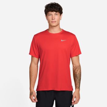 Nike M NK DF UV MILER SS, muška majica za trčanje, crvena