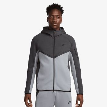 Nike M NK TCH FLC FZ WR HOODIE, muška jakna, siva