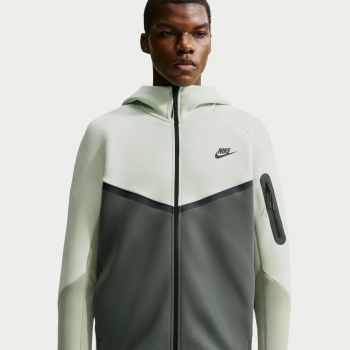 Nike M NK TCH FLC FZ WR HOODIE, muška jakna, zelena