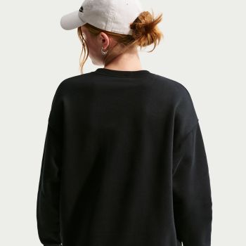 Nike G NSW STDIO FLC OVRSZD CRW AOP, dječiji pulover, crna