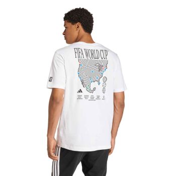 Adidas M FTB WC MAP T, muška majica, bijela