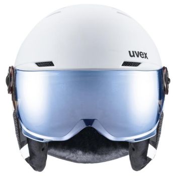 Uvex ROCKET JR VISOR, dječija ski kaciga, bijela