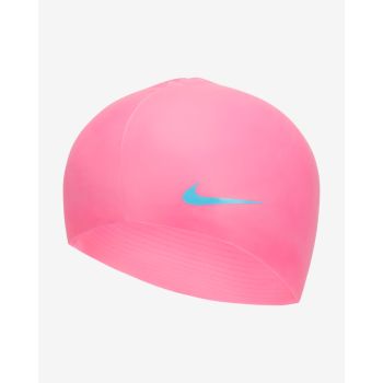 Nike SOLID SILICONE YOUTH CAP, dječija kapa za plivanje, roza