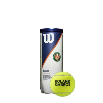 Wilson ROLAND GARROS ALL COURT 3 BALL, teniska loptica, žuta