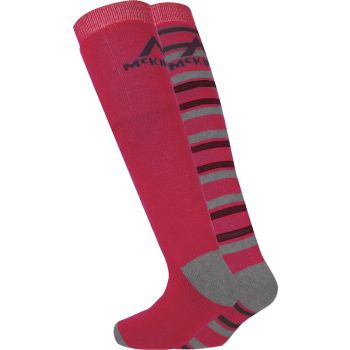 McKinley RIGO JRS 2-PACK MCK, dječije skijaške čarape, crvena
