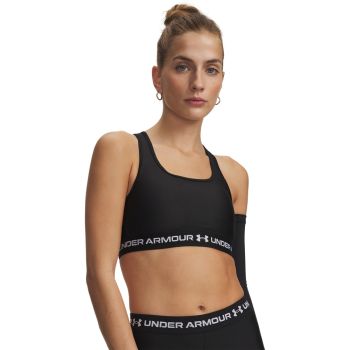 Under Armour CROSSBACK MID BRA, ženski prsluk sportski top, crna