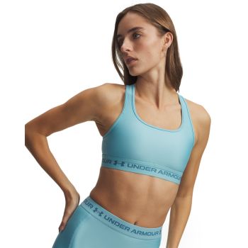 Under Armour CROSSBACK MID BRA, ženski prsluk sportski top, plava