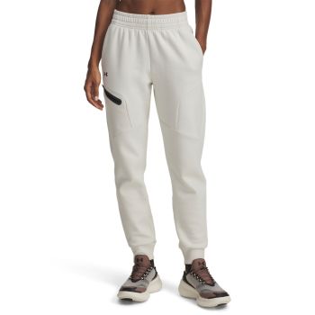 Under Armour UNSTOPPABLE FLC JOGGER, ženske hlače, bijela