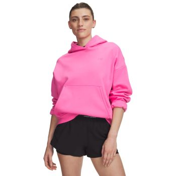 Under Armour ICON FLEECE HOODIE, ženski pulover, roza