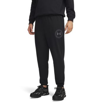Under Armour RIVAL LW GRAPHIC JOGGER, muške hlače, crna